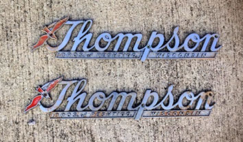 1963 16' Thompson Sea Coaster Deluxe with trailer
